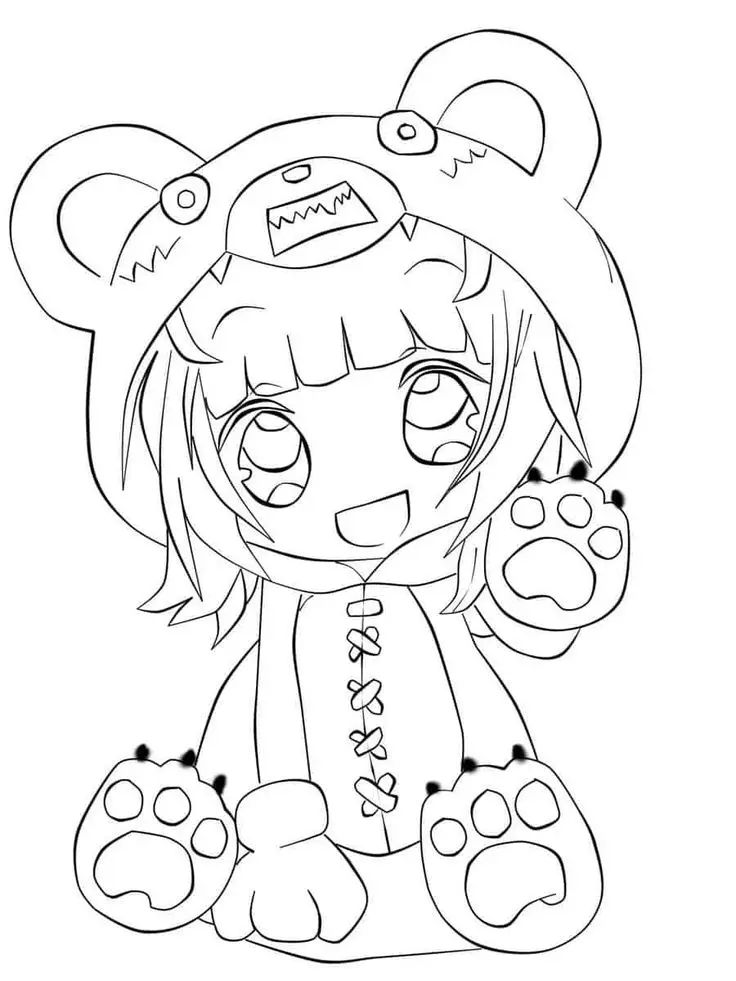 Tô màu công chúa chibi: Hình ảnh lung linh cho các bé gái 60