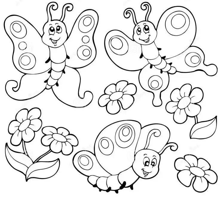 Tô Màu Hoa 5 Cánh Rực Rỡ Sắc Màu 4