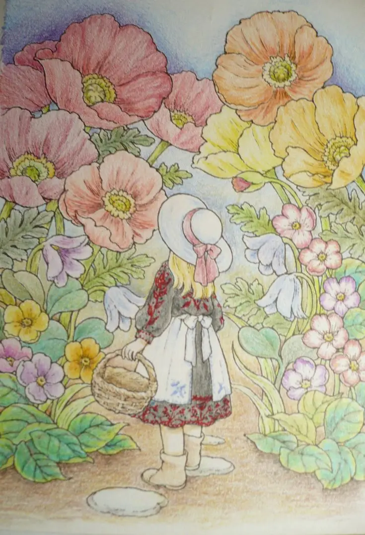 Tô Màu Hoa 5 Cánh Rực Rỡ Sắc Màu 20