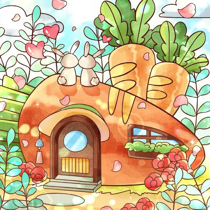 Tô Màu Hoa 5 Cánh Rực Rỡ Sắc Màu 30