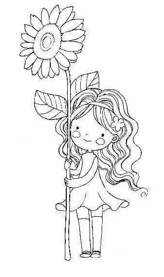 Tô màu hoa hướng dương tươi sáng cho trẻ nhỏ 64