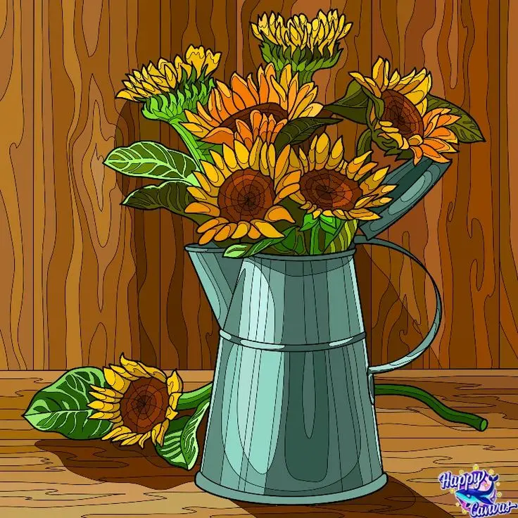 Tô màu hoa hướng dương tươi sáng cho trẻ nhỏ 68