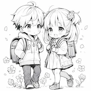 Tô Màu Nàng Tiên Cá Chibi Dễ Thương 51