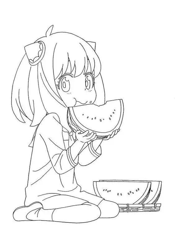 Tô Màu Nàng Tiên Cá Chibi Dễ Thương 58