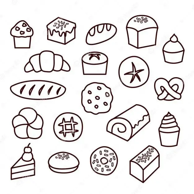 Tô màu đồ ăn cute: Bộ sưu tập hình ảnh dễ thương cho bé 33