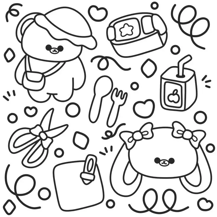 Tô màu đồ ăn cute: Bộ sưu tập hình ảnh dễ thương cho bé 52