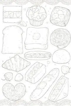 Tô màu đồ ăn cute: Bộ sưu tập hình ảnh dễ thương cho bé 54