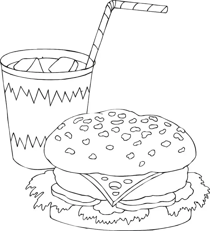 Tô màu đồ ăn cute: Bộ sưu tập hình ảnh dễ thương cho bé 58