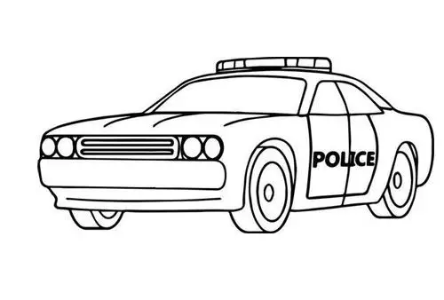 Tô Màu Ô Tô Cảnh Sát - Hỗ Trợ Phát Triển Tư Duy 11