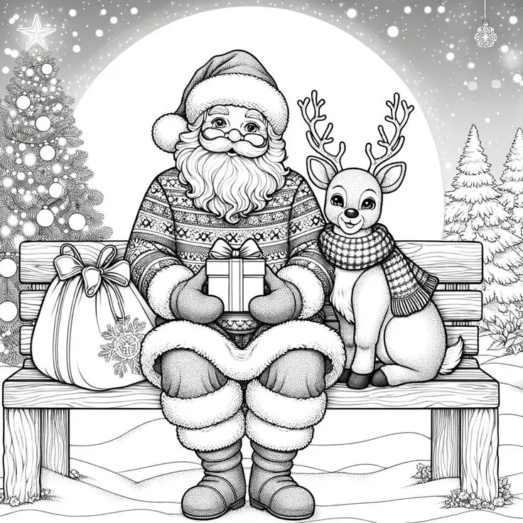 Tô Màu Ông Già Noel Hấp Dẫn Cho Trẻ Em 6