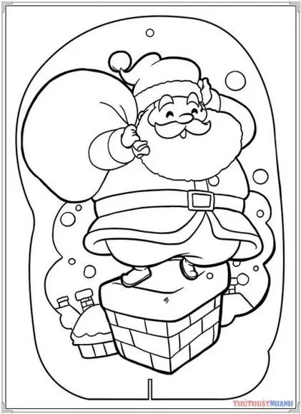Tô Màu Ông Già Noel Hấp Dẫn Cho Trẻ Em 12