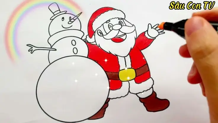 Tô Màu Ông Già Noel Hấp Dẫn Cho Trẻ Em 37