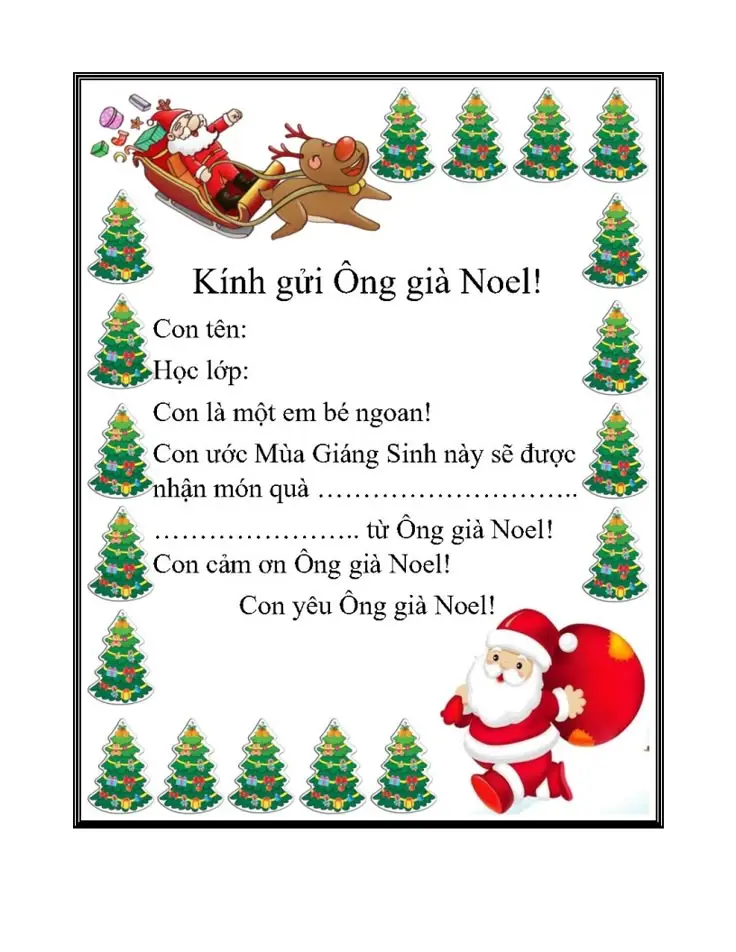 Tô Màu Ông Già Noel Hấp Dẫn Cho Trẻ Em 60