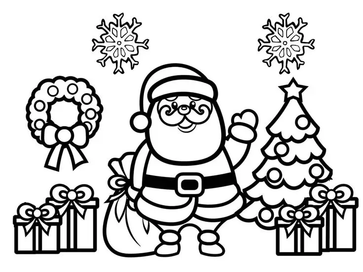 Tô Màu Ông Già Noel Hấp Dẫn Cho Trẻ Em 67