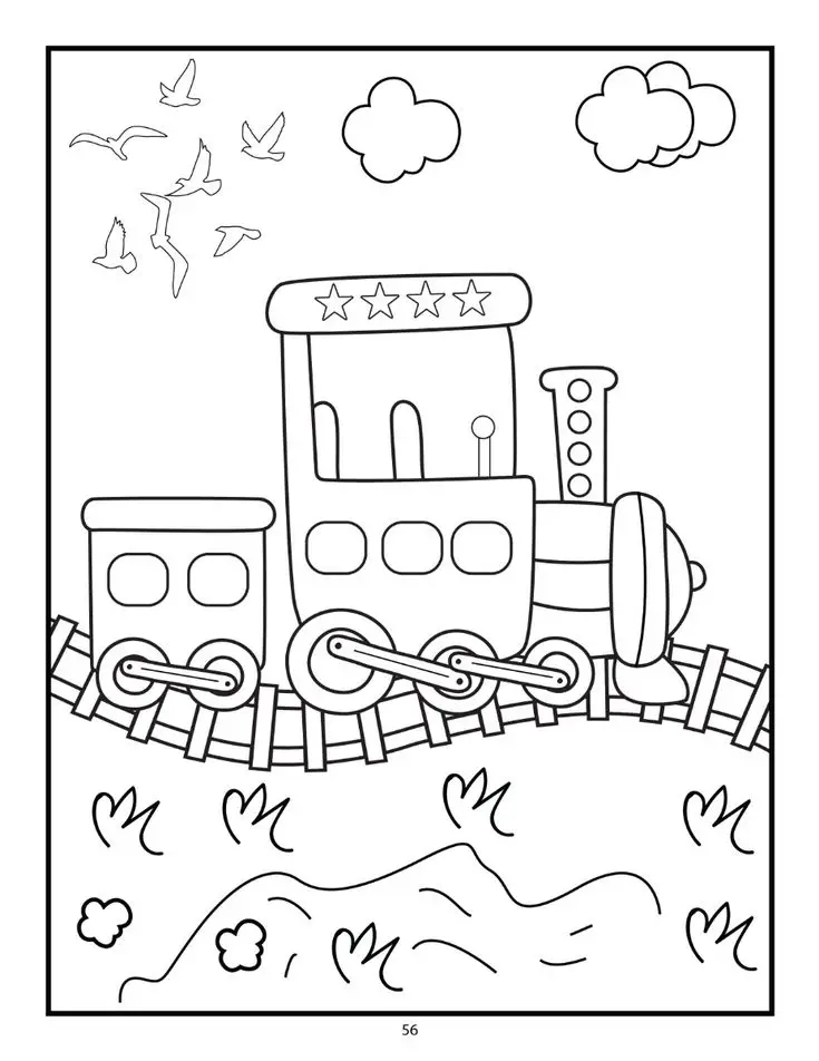 Tô Màu Phương Tiện Giao Thông: Hình Ảnh Đầy Màu Sắc Cho Bé 11