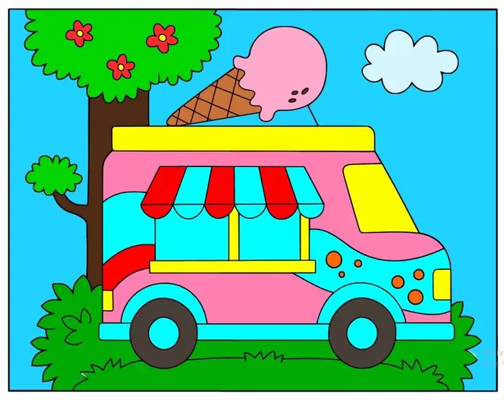 Tô Màu Phương Tiện Giao Thông: Hình Ảnh Đầy Màu Sắc Cho Bé 36