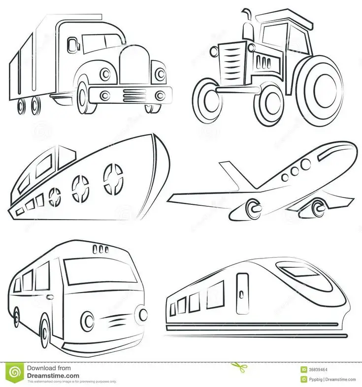 Tô Màu Phương Tiện Giao Thông: Hình Ảnh Đầy Màu Sắc Cho Bé 39