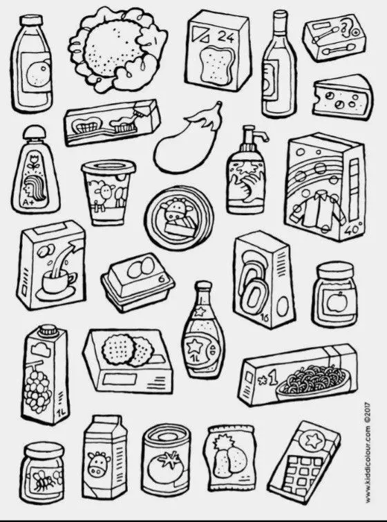 Tô Màu Sticker Đồ Ăn - Gợi Ý Hình Ảnh Độc Đáo 14