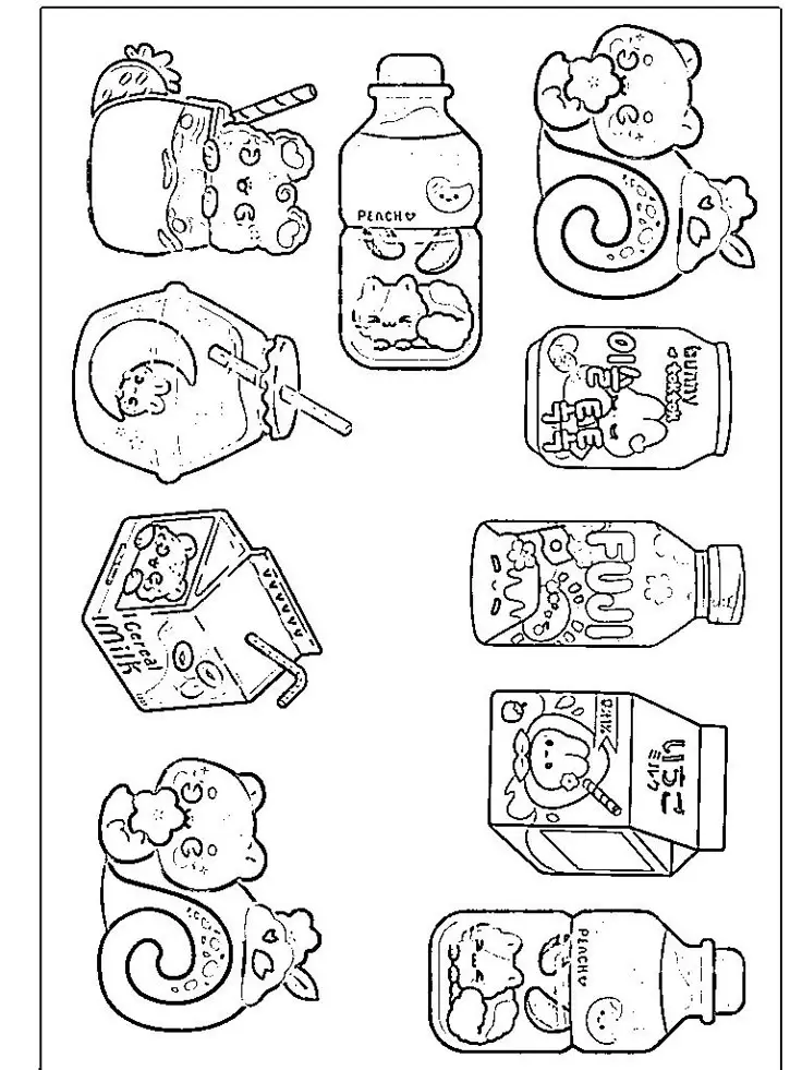 Tô Màu Sticker Đồ Ăn - Gợi Ý Hình Ảnh Độc Đáo 18