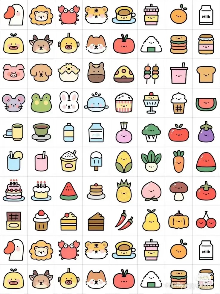 Tô Màu Sticker Đồ Ăn - Gợi Ý Hình Ảnh Độc Đáo 20