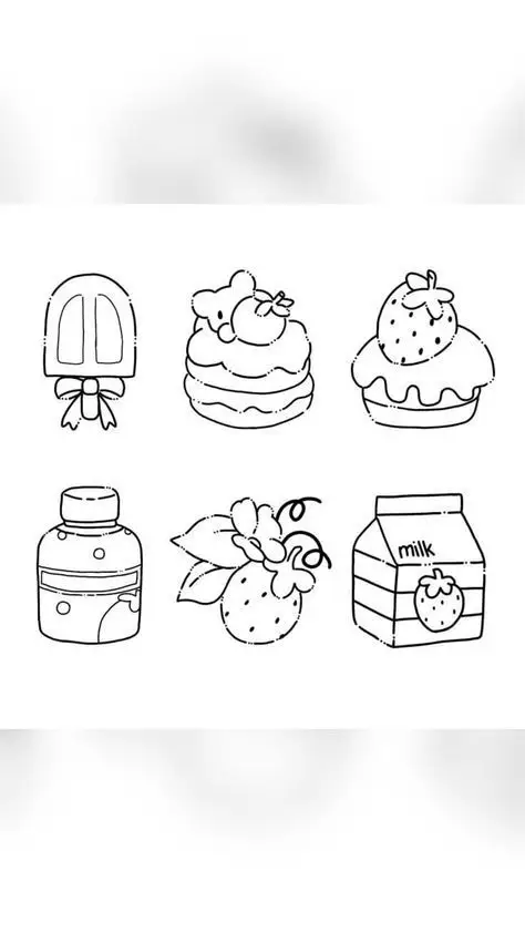 Tô Màu Sticker Đồ Ăn - Gợi Ý Hình Ảnh Độc Đáo 39