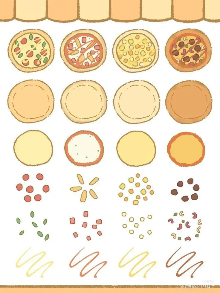 Tô Màu Sticker Đồ Ăn - Gợi Ý Hình Ảnh Độc Đáo 59