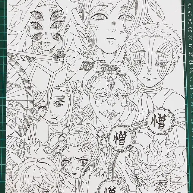 Tô màu thanh gươm diệt quỷ – Hình ảnh hành động hấp dẫn 14