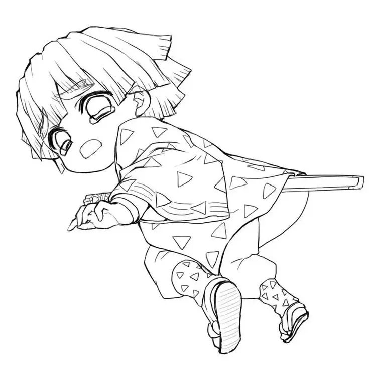 Tô màu thanh gươm diệt quỷ – Hình ảnh hành động hấp dẫn 15