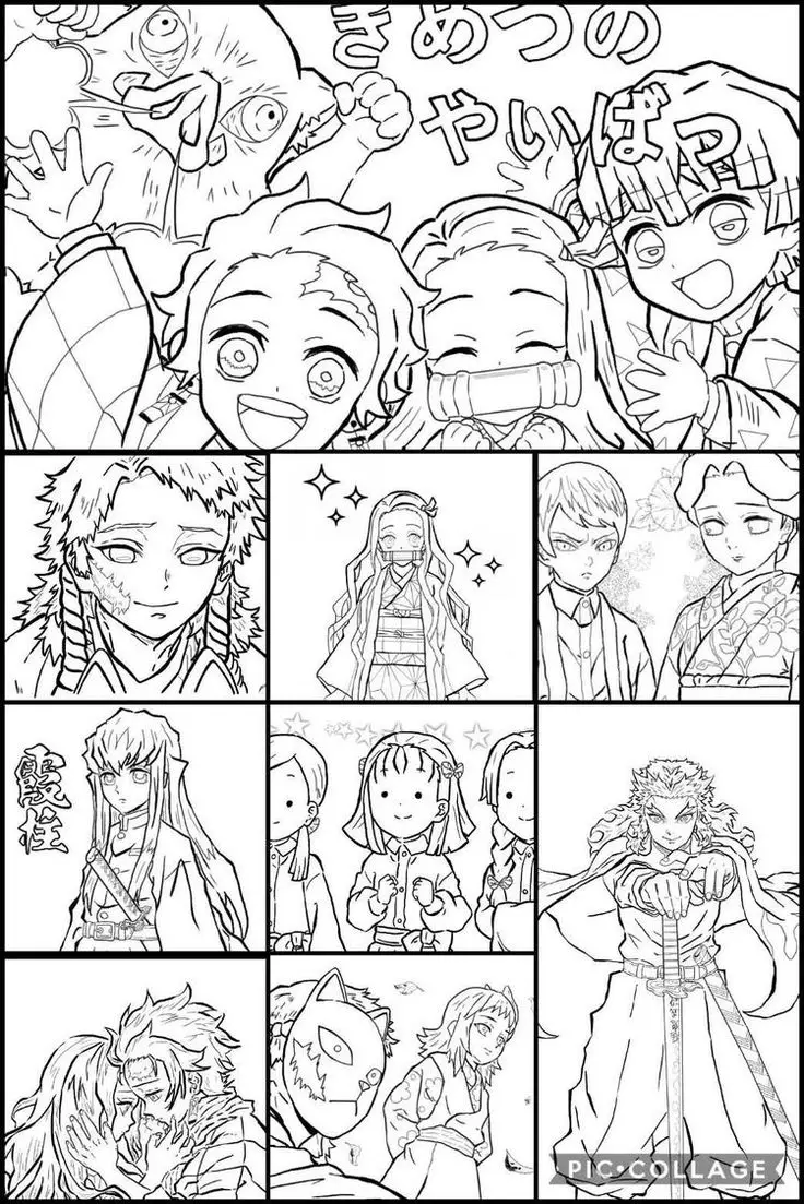 Tô màu thanh gươm diệt quỷ – Hình ảnh hành động hấp dẫn 21