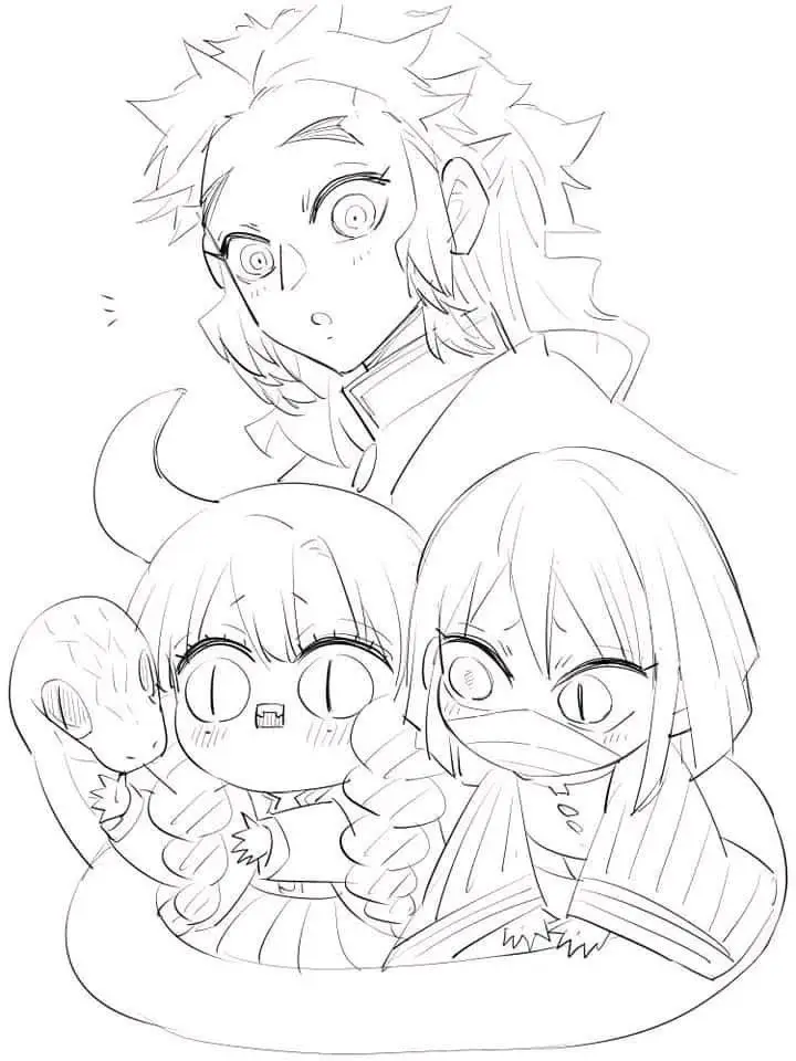 Tô màu thanh gươm diệt quỷ – Hình ảnh hành động hấp dẫn 26