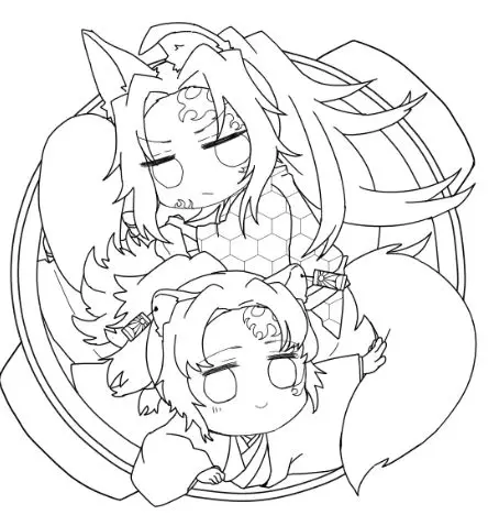 Tô màu thanh gươm diệt quỷ – Hình ảnh hành động hấp dẫn 33