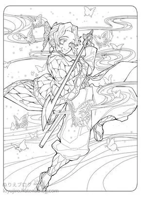 Tô màu thanh gươm diệt quỷ – Hình ảnh hành động hấp dẫn 40