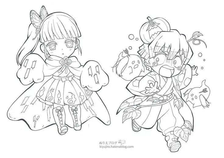 Tô màu thanh gươm diệt quỷ – Hình ảnh hành động hấp dẫn 61