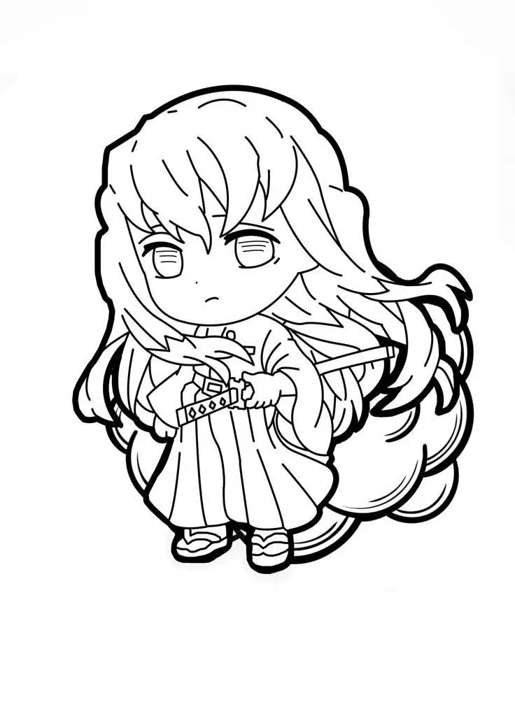 Tô màu thanh gươm diệt quỷ – Hình ảnh hành động hấp dẫn 63