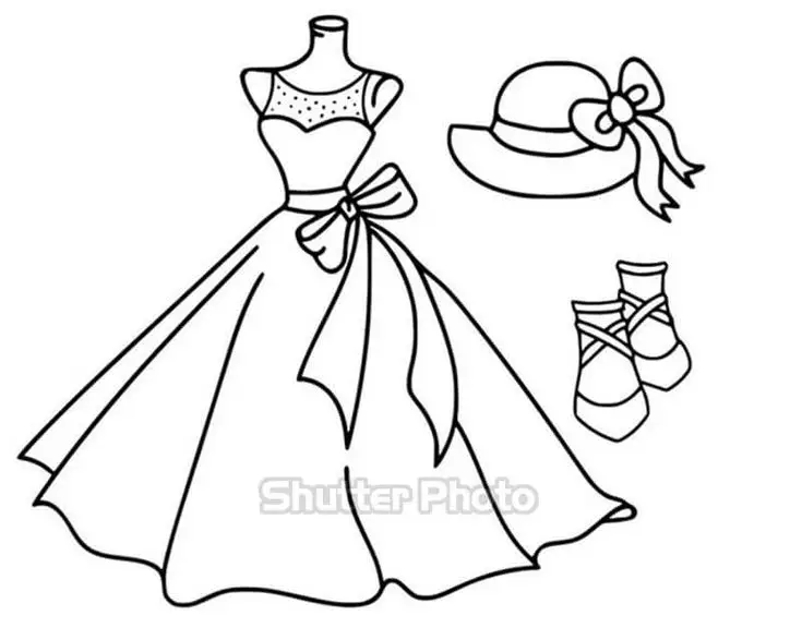 Tô Màu Váy Bé Gái Tuyệt Xinh 4