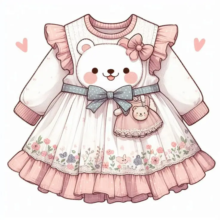 Tô Màu Váy Bé Gái Tuyệt Xinh 19