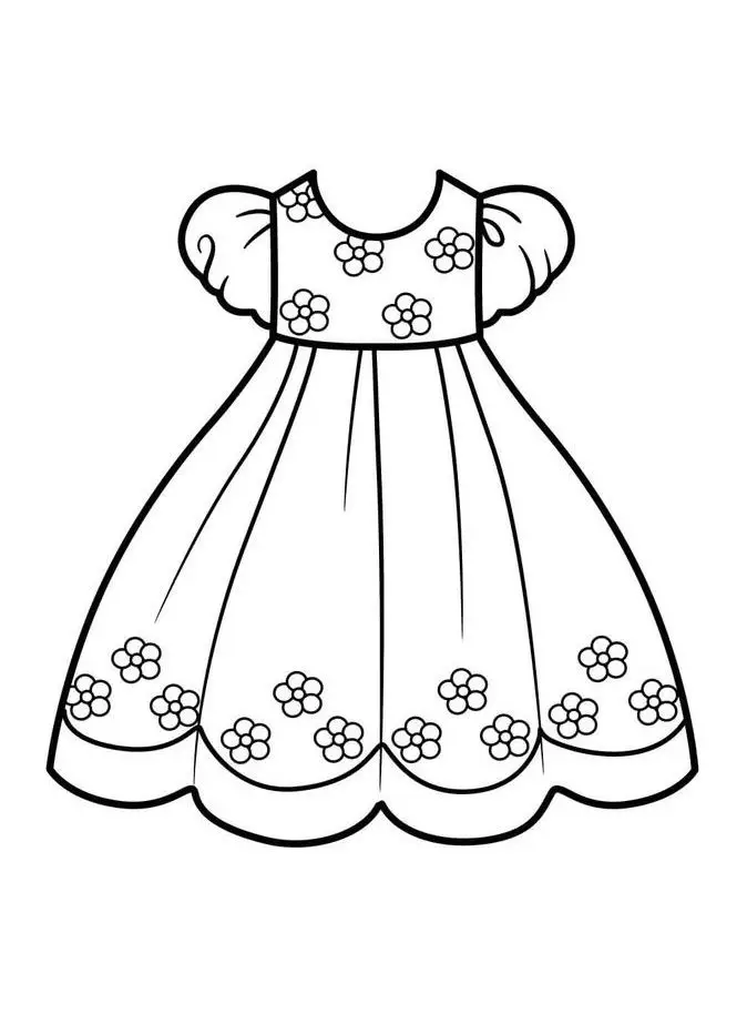 Tô Màu Váy Bé Gái Tuyệt Xinh 22