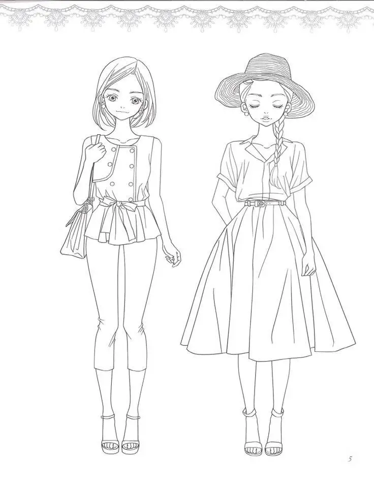 Tô Màu Váy Bé Gái Tuyệt Xinh 28