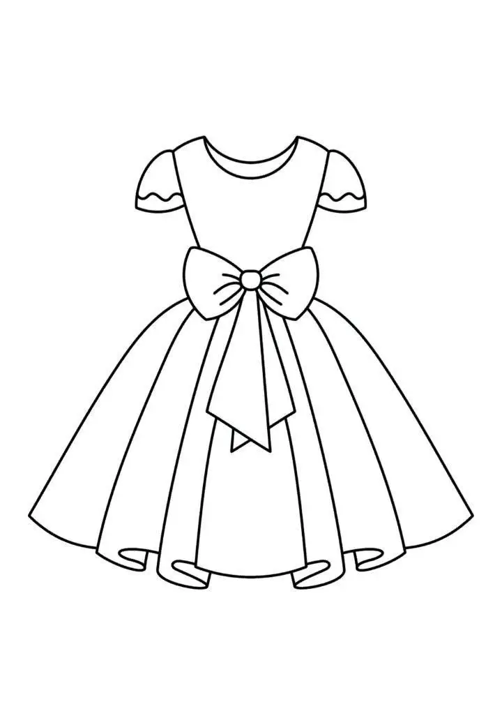 Tô Màu Váy Bé Gái Tuyệt Xinh 32