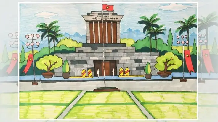 Tô Màu Vẽ Chùa Một Cột - Đặc Sắc Văn Hóa Việt 13
