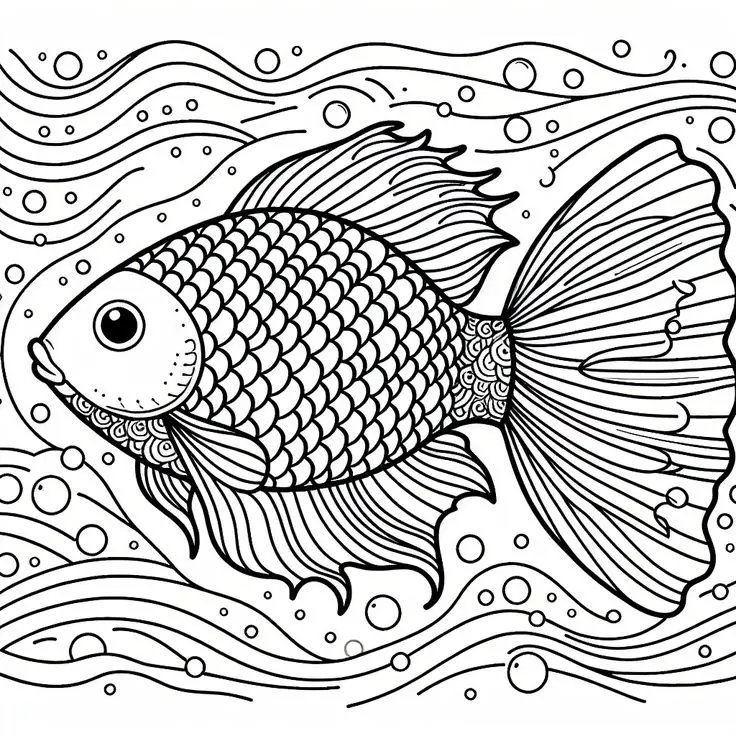 Tô Màu Vẽ Con Cá - Sáng Tạo Một Thế Giới Dưới Nước 12