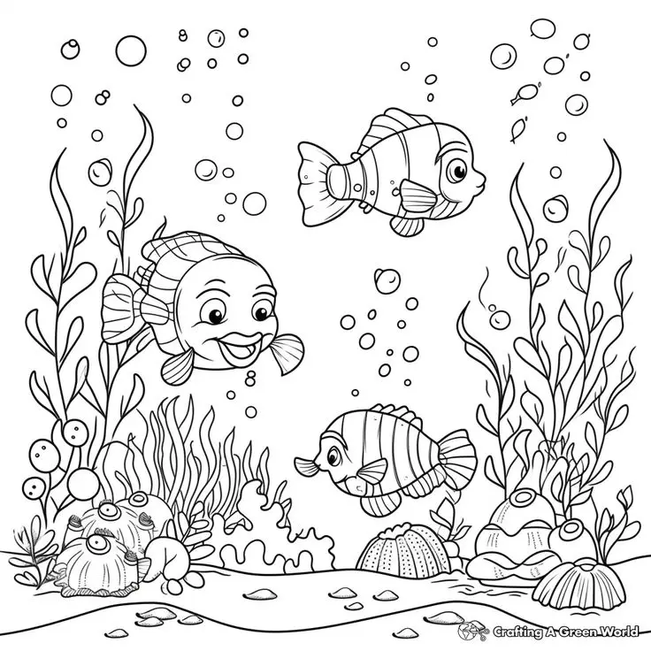 Tô Màu Vẽ Con Cá - Sáng Tạo Một Thế Giới Dưới Nước 17