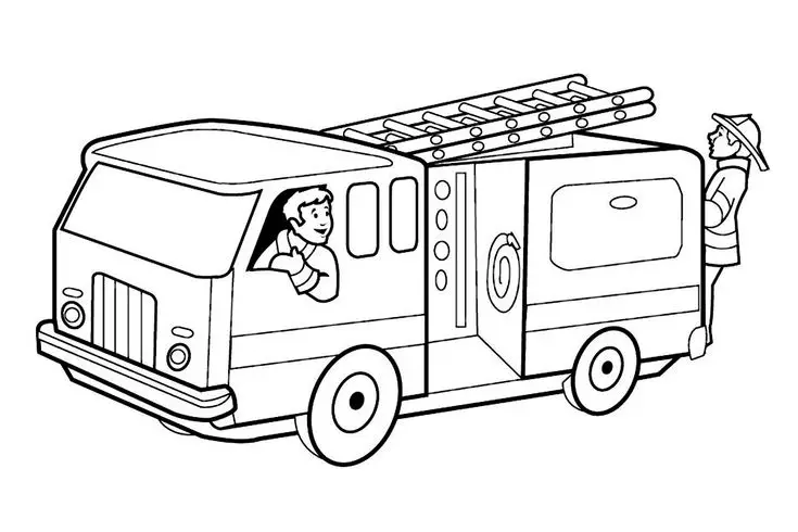 Tô Màu Xe Cứu Hỏa Kích Thích Sáng Tạo 26