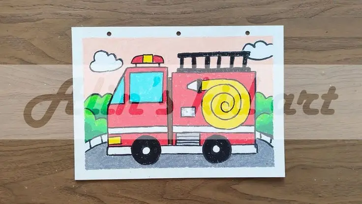 Tô Màu Xe Cứu Hỏa Kích Thích Sáng Tạo 36