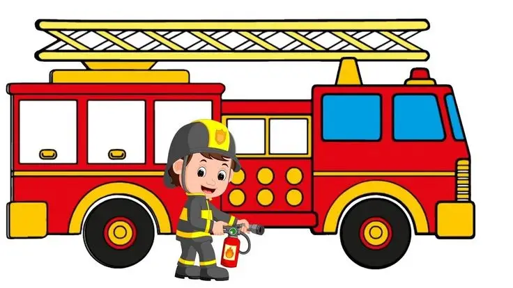 Tô Màu Xe Cứu Hỏa Kích Thích Sáng Tạo 47