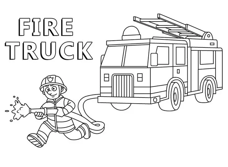 Tô Màu Xe Cứu Hỏa Kích Thích Sáng Tạo 62