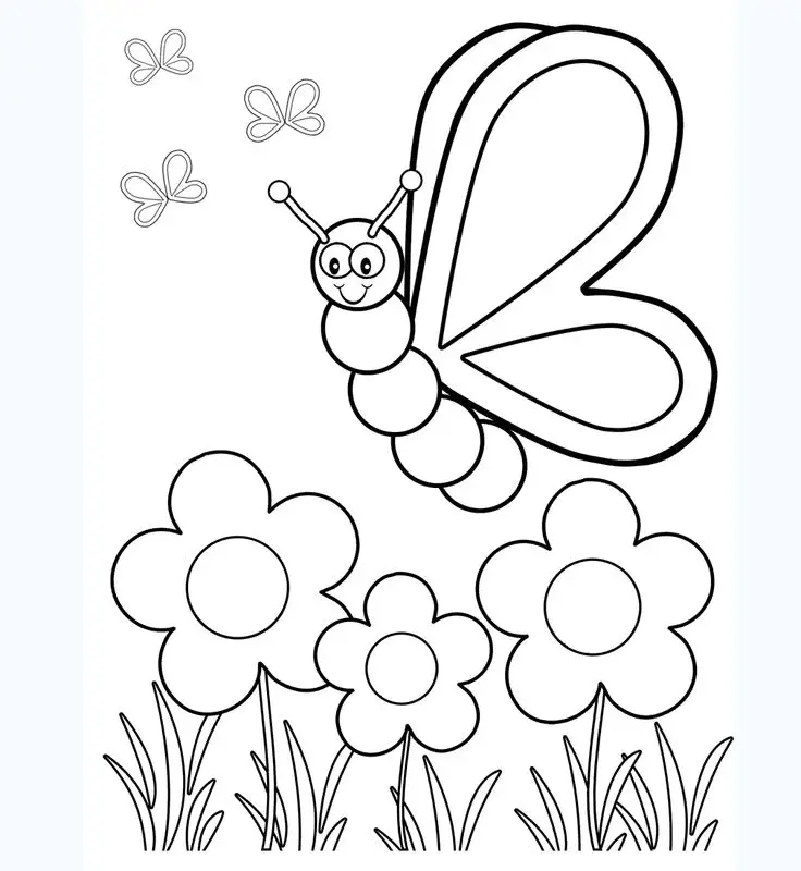 Tranh Tô Màu Dễ Thương Cho Các Bé 45