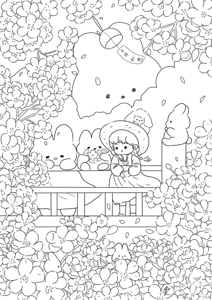 Tranh Tô Màu 12 Cung Hoàng Đạo Nữ Chibi Dễ Thương 3