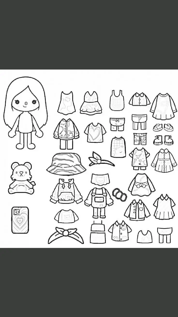 Tranh Tô Màu 12 Cung Hoàng Đạo Nữ Chibi Dễ Thương 4