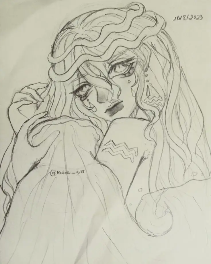 Tranh Tô Màu 12 Cung Hoàng Đạo Nữ Chibi Dễ Thương 11